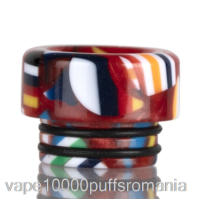 Vape Romania 810 Shorty Mozaic Drip Tip Roșu
